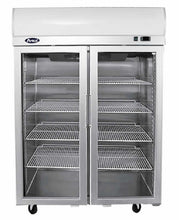Load image into Gallery viewer, Atosa TOP MOUNTED DOUBLE DOOR GLASS FRIDGE YCF9402

